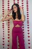 It was a little disappointing that the color wasn't the same as the photo. I wanted a brighter pink, but it was more of a dark magenta color. Also, it fit me, but it would have been better if this ran in an XS. It made me look curvier & the inseam is very low. - Jaenna W.