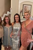 I wore this for the second part of the night at my wedding. Everyone loved it. I was comfortable in it and felt very fancy. I did have it shortened and taken in a little bit. I also had a bra sewn in. Its an XS but still was a little big. - Rebecca H.