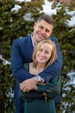 I loved this dress so much I ordered it in Green after ordering it in Gray a few months before. The green was the perfect dress for my snowy engagement pictures! I ended up wearing it up on my shoulders instead of off my shoulders since it was cold out. - Jillian Z.