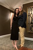 The dress was a little less form fitting than I wanted, I think an XS would have been more form fitting. The dress was still super flattering! It still fit perfectly and material is so soft and shiny. It's lightweight which is great for events too! - Hannah L.
