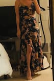 Perfect for a summer wedding! Dress is a little loose in the waist and is quite long on me, but perfect with heels! - Julie K.