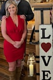 Wore this for Valentines Day dinner ! I recently lost some weight so this dress was perfect to wow my husband ! Excellent quality. Wearing a large . - Jessica E.