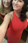 This was a beautiful dress for a valentines banquet. It shows off the curves in all the right places and the material was thick enough that it was ok not to wear spanx. - Brittany S.
