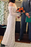 This dress is absolutely beautiful. It's a little long with low heels for someone of my height, but a perfect dress for a wedding ceremony. I can't imagine finding a dress that I would love more and it was so affordable! - Emma R.