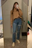 This sweater feels soooo fancy and is soooo comfy. If you're not doing the tuck-your-shirt-under-your-bra trick yet, start now with this sweater! (Not pictured, oops) - Emme M.