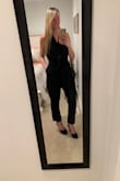 I bought a medium because my hips are a little wider, it's a little loose on top but fits well enough, and is made well also. I bought
It because most dresses look so short with my long legs. Paired it with plain black heels, was perfect for a wedding or work function! - Jenny R.