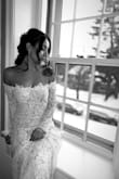 the dress is beautiful, the fabric is great and I received many compliments, it was perfect for my winter wedding ! - Karen V.