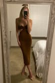 I was hesitant about buying this because I thought it would make me look flat-chested because there is no push-up but it actually is a very flattering style. Going to be living in this dress all spring. - Michelle H.