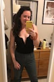 Love this, perfect for a casual night out or to be dressed up, the corners of the top took a few minutes to get used to but ultimately fit great. The material is forgiving and very comfortable - Kat B.