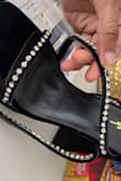 First, I ordered an 8 1/2 (my usual size) and the length of the shoe was too short (a 9 would've worked for length). BUT, the diamond strap that goes across the shoe (see the first picture) was so big that it didn't grip onto my feet, so when I walked in the shoes, it would flop all over the place. So technically a size 9 would've made that strap even bigger. Side note: this is NOT made for people with wide feet (see the second photo). The design is cute but take caution. - Madison P.