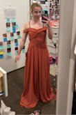 It fits very well! I'm not very busty and it fits nice. - Elizabeth G.