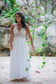 This dress was absolutely PERFECT for my destination wedding in Mexico. I was getting so many compliments from strangers about this dress. The best part is it is so affordable!! I did have to have the length altered due to it being too long - but that was no big deal! I would not change a thing about this dress! Love love - Jessica S.