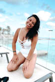 It fits perfectly and even though I have a big bust this swimsuit made me feel comfortable keeping my bust in place. It is a perfect suit to lay down and catch some sun. - Nayelly R.