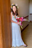 I wore this dress for my wedding in Kauai and it was absolutely perfect. It is well made, it flows beautifully, and is simply "made for" a wedding in paradise. The embroidery in the front allowed me to go sans bra, which was also great. I got tons of compliments. I'm so glad I bought this dress and I highly recommend it! - Juliet W.