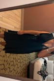 This dress was super cute and flattering, however, beware if your bust size is larger. The double-sided tape didn't help me much, personally. I would recommend some sticky boobs instead of a bra for this dress. Other than that, I loved this dress - Ajsa M.