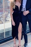 This is the best strapless dress I have ever worn! It stayed up so well on me, even though I am small chested. Highly recommend! - Madison W.