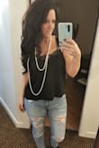 I absolutely love this cami! So beautiful and fits so well. Dressing up or down it's perfect! - Jenn J.