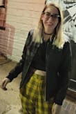 This top is super comfy and gorgeous. Pretty easy to tie the strings and tuck them. It goes great with my different plaid pants and is a perfect shirt for going out. - Querida S.
