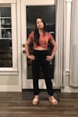 I loved these top it is beautiful and comfy. I bought the XS size and it is perfect on the body. - Sabrina C.