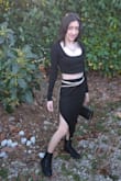 I got this for a quinceanera my daughter was attending - she is only 5'1" and 90 lbs and it's not easy to find clothes that fit her properly as a size 000. She felt casual and comfortable enough in it since she doesn't really care to dress up therefore the boots come into play, but the belt and jewelry glam it up amazingly! So she looked fabulous and we were extremely happy with it. Would definitely recommend and she's planning to wear it again elsewhere dressing it down too. Two thumbs up for a happy Momma too. ;) - NORMAJEAN S.