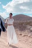 The dress was for our mini wedding, mainly for the pictures in the desert. It was cute and the material was great! Had to hem the bottom as it was a bit too long for me, but everybody loved this dress - Azusa T.