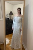 This was my favourite dress of those that I ordered. The main problem was that I couldn't lift my arms because of the lace, so it was going to be too uncomfortable. It was the favourite of most of my family and bridesmaids though! - Mackenzie C.
