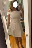 I ordered the White in Medium and this dress was almost like an ivory yellow! And the fit was horrible! There was this odd space between the waist and skirt! Material literally felt like curtains or a kitchen towel! First product from Lulus I was disappointed in! - Rayla M.