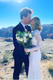 This dress was beautiful! My husband and I did a destination wedding and got married in Zion, Utah. This dress stood some dirt, sand, and wind. It was a little loose in the waist but not enough to look too big. You definitely have to wear some sort of heel in this dress as it does run long. The open back is just beautiful and the lace sleeves add an elegance. If you are planning an intimate wedding this is the perfect dress to get! - Kait L.