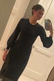 Love love love this dress. Very comfortable and warm. Can dress up with heels and jewelry or dress down with a cute pair of sneakers. Got lots of compliments per usual! Long enough for my long legs as well which is always a plus! - Kellyn S.