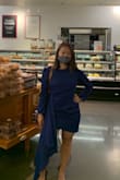 I wear this dress all the time and get tons of compliments! Flattering cut even for very petite ladies like me! Hemmed the sleeves, and it was perfect. - Abigail R.
