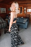 Adorable two-piece set. Super comfortable and fits super well! The pants are actually long enough for my height (with flats, not heels). - Michelle G.