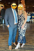 Love love love this dress. I had so many compliments on this dress all night long! I'm 5'8 and normally wear a size 29-30 jeans. I have a small chest with big hips and this dress brought out all my curves which I loved! I was in between a medium and a large but went with the large and so happy I did. I like a tight fit for my curves, but I love a little room to feel comfortable sitting/dancing/eating dinner. The straps are adjustable so big plus to smaller chested women. 10/10 recommend! - Jamie M.