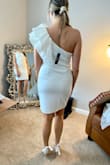 Perfect for my bridal shower! Great quality material and not see through at all. I even had black underwear on when I tried it on lol fits a little loose around the waist area which is what I wanted and super flattering. - Adara S.