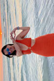 I bought this dress to wear on a beach vacation to St. Pete Beach and Siesta Key, FL. I wore the dress at sunset on the beach. It was a show-stopper. You can dress it down or up with cute jewelry. It's very versatile and it's super comfortable. You don't need much underneath. No underwear lines. I have a small bust and it still looked great! It can be very sexy in a club scene. I am extremely thrilled I purchased it! - Maria E.