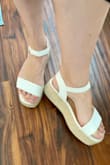 I hate heels because I don't want to be standing on my toes all day, so I'm loving these flatforms. - Helena S.