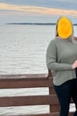 I love this sweater from the color green to the sassy backside and it fit great! The only negative I have is that the material snags very easily so you have to keep an eye on that. Otherwise, this sweater is an absolute must! - Heather G.