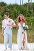 I received SO many compliments on this dress and my husband was crying as he saw me in it for the first time. Super easy to pack - no ironing, etc. and I can shorten it to wear again for vacations. - Martha S.