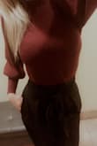 I love this blouse! Great color and nice material. The only thing that I don't like is it short. You can tuck in but barely. And if you don't tuck in, you can see skin if you move at all. - Alison L.