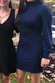 Love the dress and how it fit me. However the material is quite thin which is nice for warmer weather, but it's not very forgiving. Good length for me but someone taller might feel differently. - Cari B.
