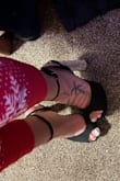 These were perfect for NYE. They fit just slightly small in the length of the shoe but not so bad that I wanted to exchange. My foot fit but my heel was just slightly over the edge. They're comfy and easy to walk in. Love them so much! - Kay F.
