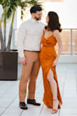 I bought this dress for my engagement photos for a golden hour photo session, and it was absolutely stunning. Always Lulus surprised me whit the fabric quality. For me, it was a bit large, but I used tall shoes and in the pictures, all looked fine.
100% recommended
I'm an XS, 34b, 5'3 tall - Anamarys L.
