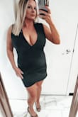 I love this dress! This is the first time I've ordered from Lulu's. It is made very well. Has stretch to it. Nice material. Ordered in red and black. I received so many compliments! - Leah H.