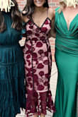 I got this dress to wear for a black tie optional wedding. I'm usually a medium at most stores, so was glad I read the reviews that this dress ran big. The medium was really loose up top, but the small fit perfectly! Was able to sit and dance with no issues. Only hard part was going up stairs got tons of compliments though! - Sarah M.
