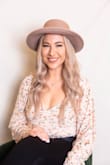 I LOVE  this shirt and loved that it can compliment any skin tone. My closet is mostly black and white so when I seen this shirt that matched my style. I had to get it and I wasn't disappointed - Crystal