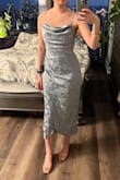 Its a really pretty pattern, beautiful color, and fit me well, however I don't think it was worth the full price (~$90 USD). The dress was just one thin layer and arrived ripped on the side seam. I ended up returning as a result. If it was a thicker, more quality material and not ripped, I would have reconsidered. - Jenn C.