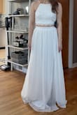 Using this as my bridal shower dress and it's beautiful! Fits very comfortably and is a unique style dress. - Makenzie G.