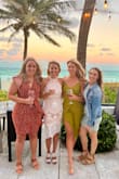 Wore this to my rehearsal dinner and loved it! It was a very lovely dress. A little tight around the legs without much give but overall beautiful. - Phoebe C.
