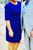 The dress hugs all the right places! Very comfortable. - Priscilla G.
