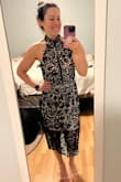 Absolutely stunning dress, the pictures do not do it justice. The part between the breasts is see-through but very well done. - Erica S.