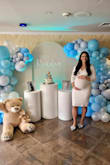 I took a big chance at buying this dress for my baby shower and I am so happy I did. I couldn't find another dress that I liked so I thought I'd try Lulus!! It was so perfectly stretchy and I got compliments on it the entire time. I felt so pretty in it despite being 35 weeks pregnant. I'm about 195 lbs 5'7 and have an athletic/curvy body pre-pregnancy. I'm pretty sure I can wear the dress when I'm not pregnant too which is amazing!! - Nicole B.